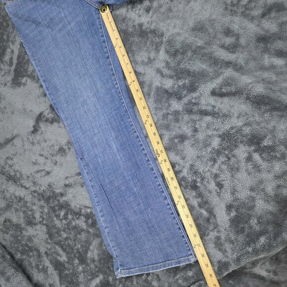 Levi's 512 Perfectly Slimming Boot Cut Jeans Womens 14S Medium Wash High Rise - Picture 14 of 14
